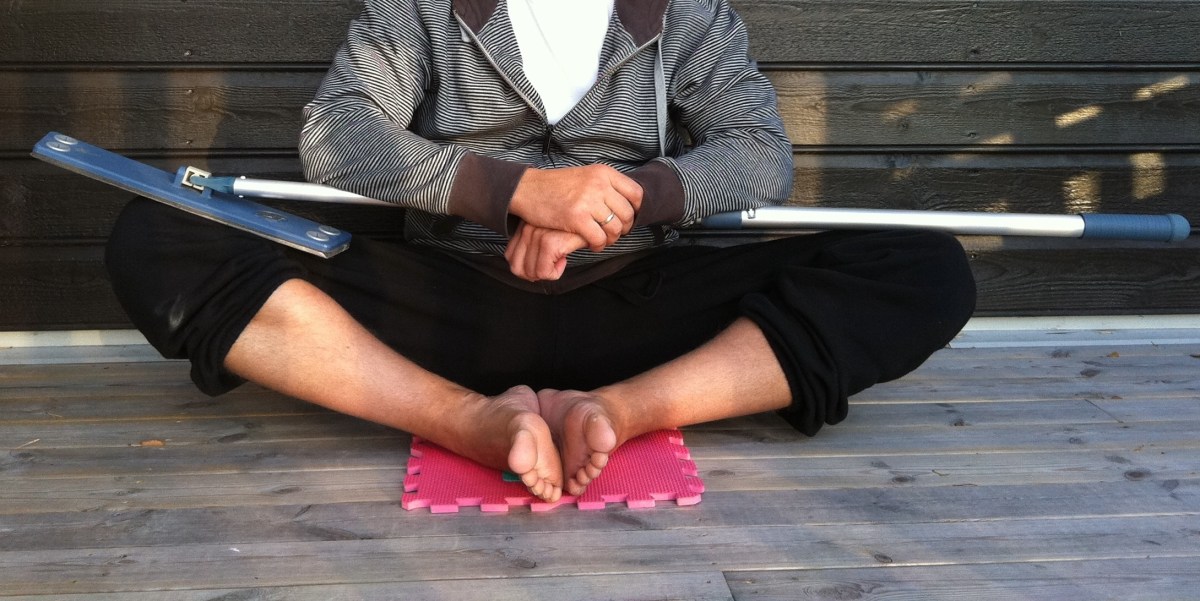 Stretching med vaskekost!